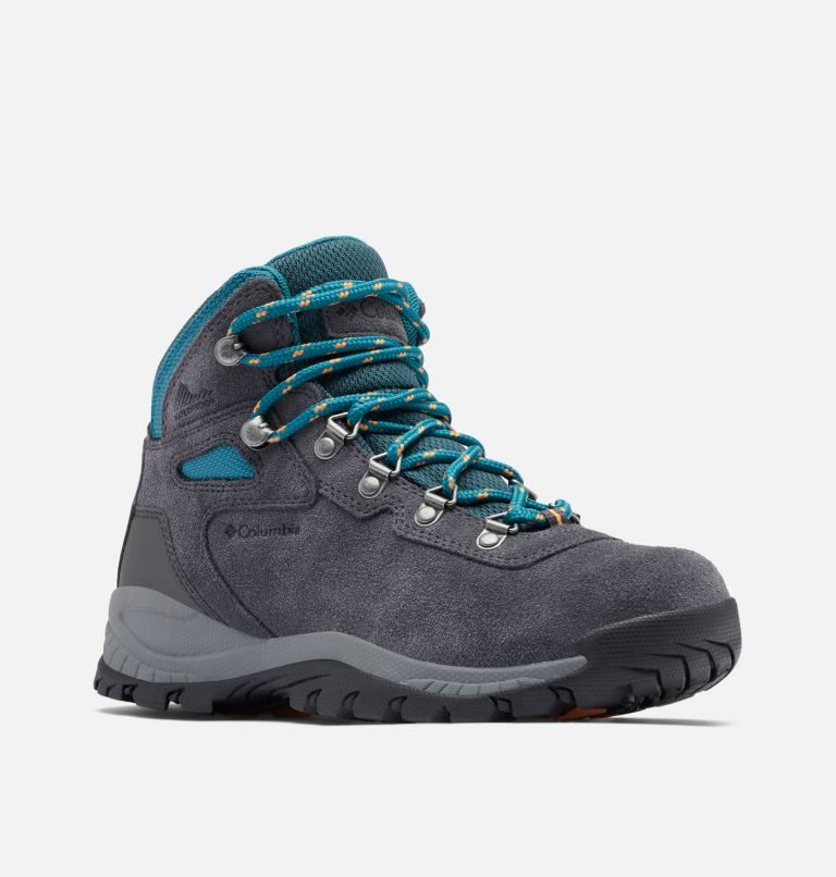 Bocanci Drumetie Columbia Newton Ridge Plus Impermeabili Amped Dama Gri Inchis Turcoaz | WU18QSZ70