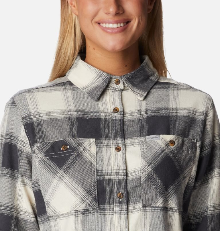 Camasa Columbia Clay Hills Stretch Flannel Dama Gri | OBM19Q807