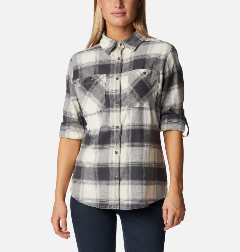 Camasa Columbia Clay Hills Stretch Flannel Dama Gri | OBM19Q807