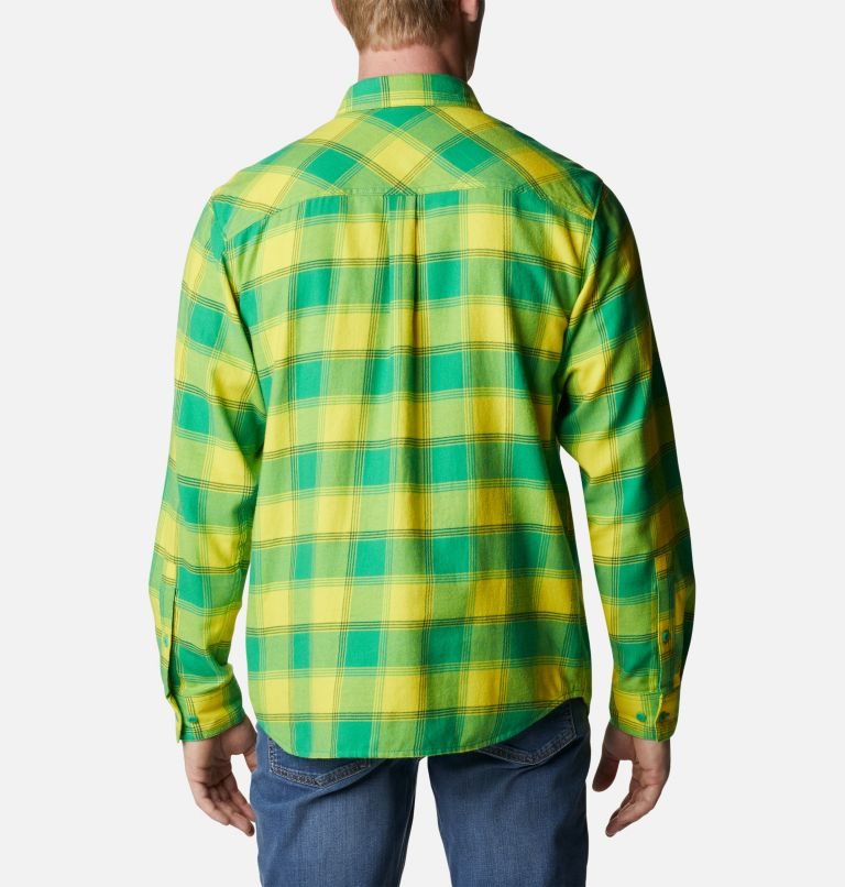 Camasa Columbia Collegiate Flare Gun Flannel Long Sleeve - Oregon Barbati Verzi | FKMZS79Q1