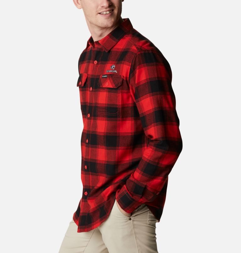 Camasa Columbia Collegiate Flare Gun Flannel Long Sleeve - Georgia Barbati Rosii | GS1MS97QA