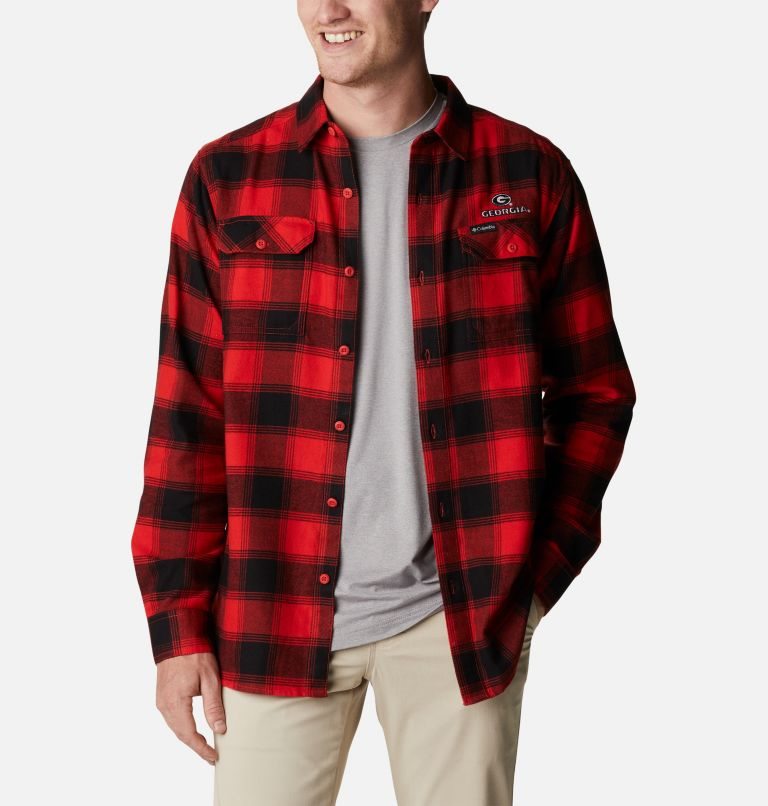 Camasa Columbia Collegiate Flare Gun Flannel Long Sleeve - Georgia Barbati Rosii | GS1MS97QA