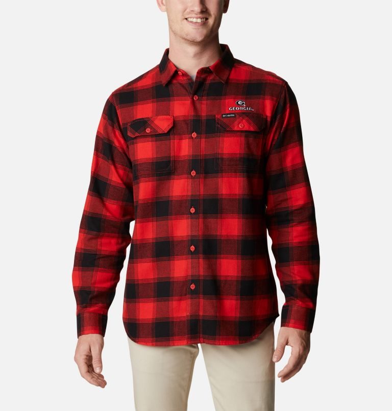 Camasa Columbia Collegiate Flare Gun Flannel Long Sleeve - Georgia Barbati Rosii | GS1MS97QA