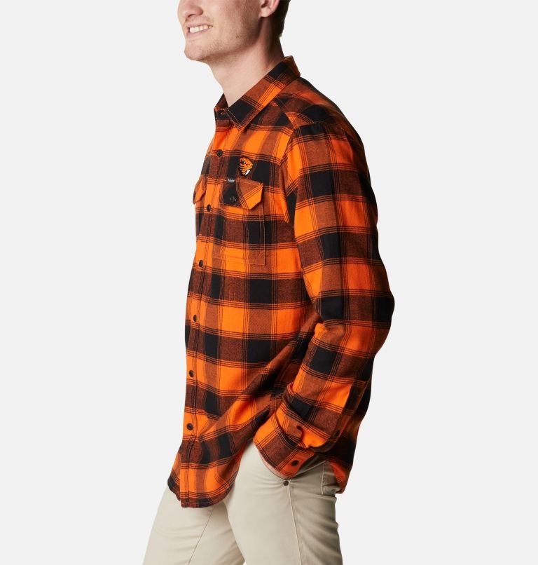 Camasa Columbia Collegiate Flare Gun Flannel Long Sleeve - Oregon State Barbati Portocalii | NJS17AQ8M