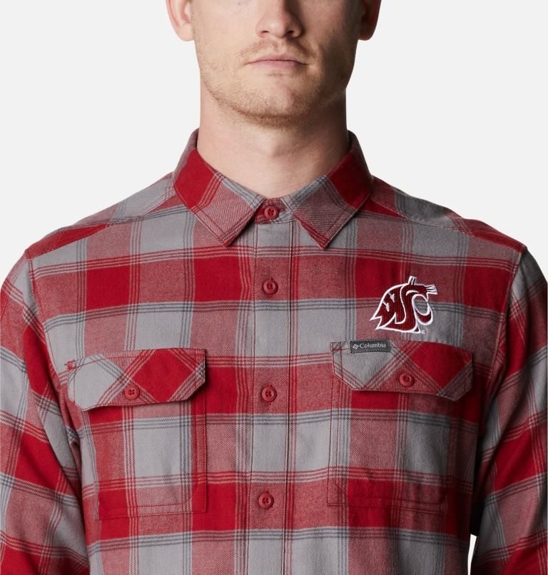 Camasa Columbia Collegiate Flare Gun Flannel Long Sleeve - Washington State Barbati Rosii | NVM7A81QZ