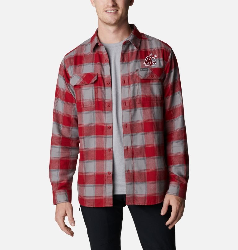 Camasa Columbia Collegiate Flare Gun Flannel Long Sleeve - Washington State Barbati Rosii | NVM7A81QZ