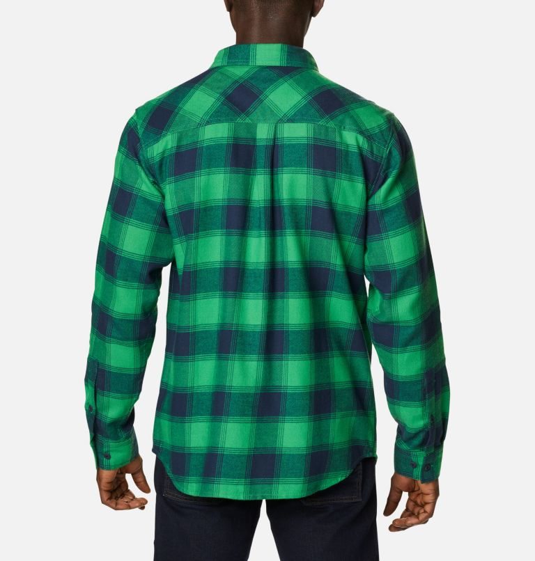 Camasa Columbia Collegiate Flare Gun Flannel Long Sleeve - Notre Dame Barbati Verzi | SX8AZ1SMQ