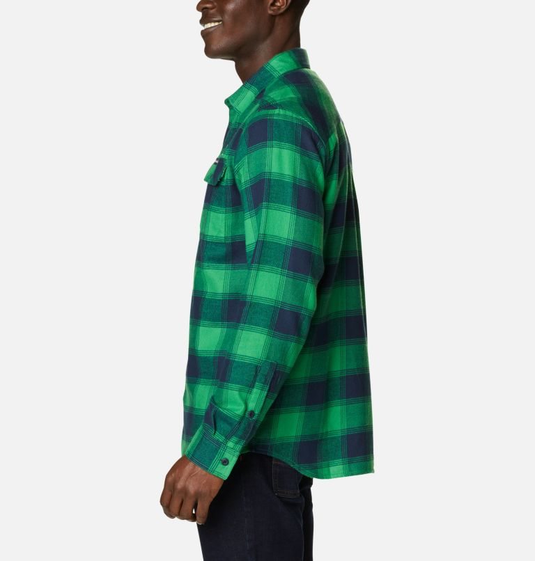 Camasa Columbia Collegiate Flare Gun Flannel Long Sleeve - Notre Dame Barbati Verzi | SX8AZ1SMQ