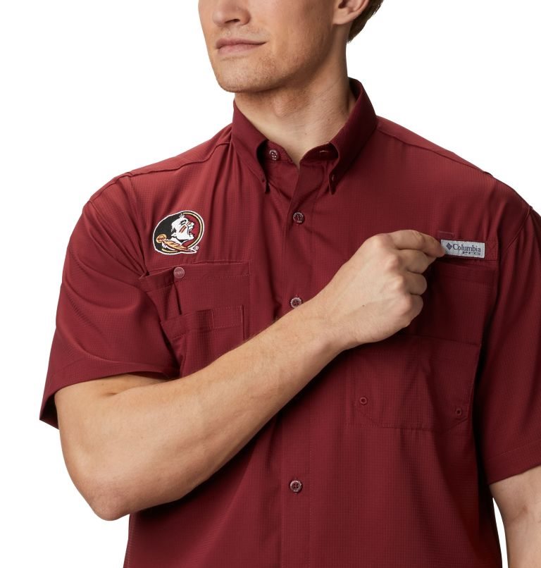 Camasa Columbia Collegiate PFG Tamiami Scurte Sleeve - Florida State Barbati Rosii | XQM8Z179S