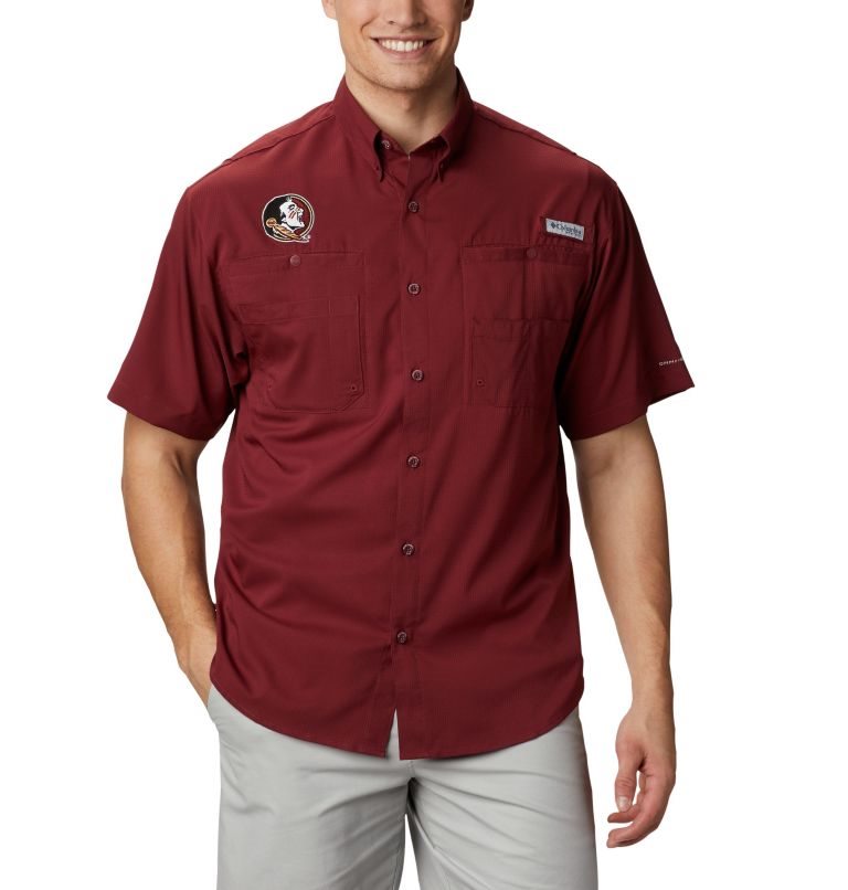 Camasa Columbia Collegiate PFG Tamiami Scurte Sleeve - Florida State Barbati Rosii | XQM8Z179S