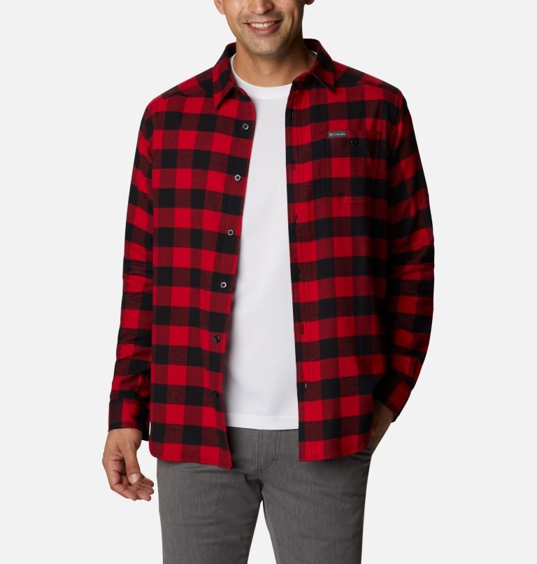 Camasa Columbia Cornell Woods Flannel Long Sleeve Barbati Rosii | CPA09MQZS