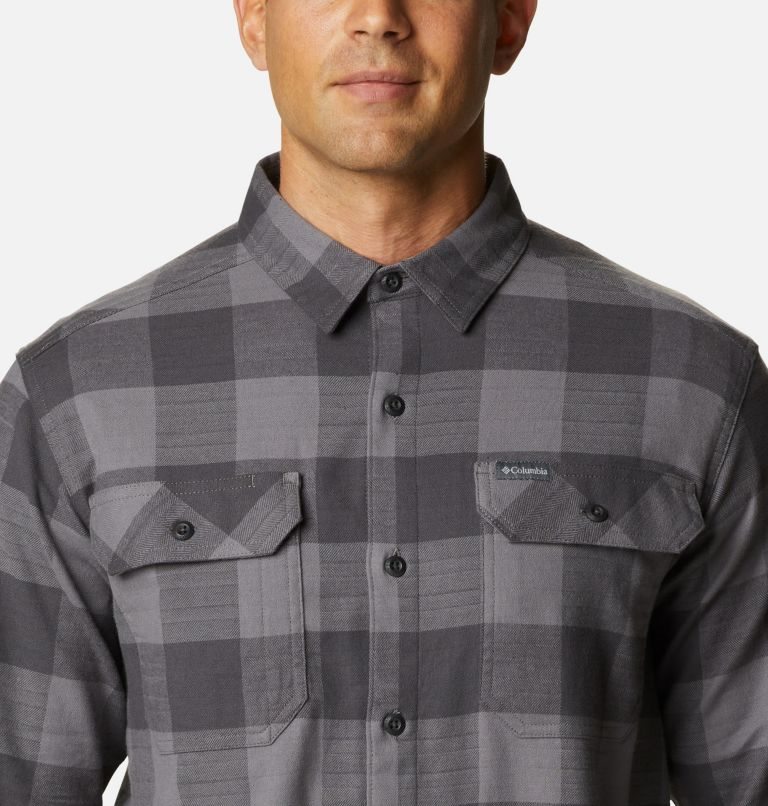 Camasa Columbia Flare Gun Stretch Flannel Barbati Gri | ZAM79Q8S1