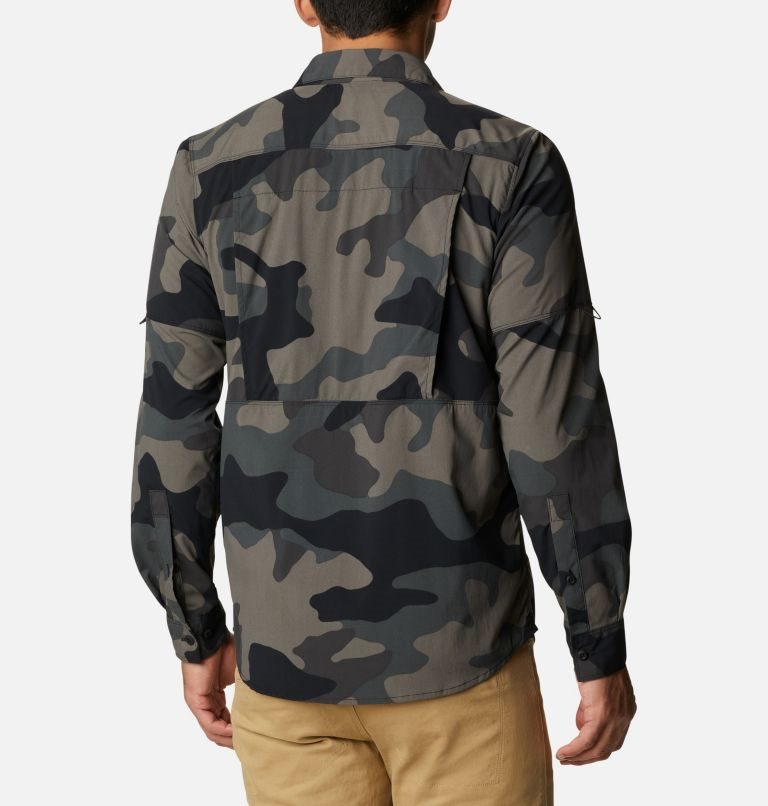 Camasa Columbia Newton Ridge Printed Long Sleeve Barbati Camuflaj | HB8ZS107Q