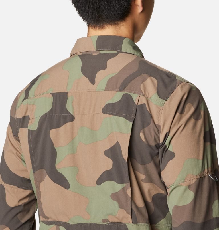 Camasa Columbia Newton Ridge Printed Long Sleeve Barbati Camuflaj | NMM80ZQAS