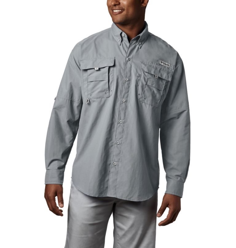 Camasa Columbia PFG Bahama II Long Sleeve Barbati Gri Inchis | CY9QSM71A