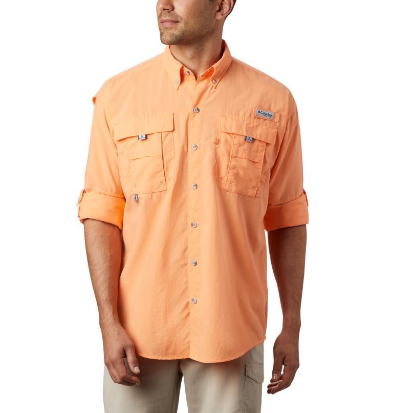 Camasa Columbia PFG Bahama II Long Sleeve Barbati Portocalii | IYM8SZ0A9