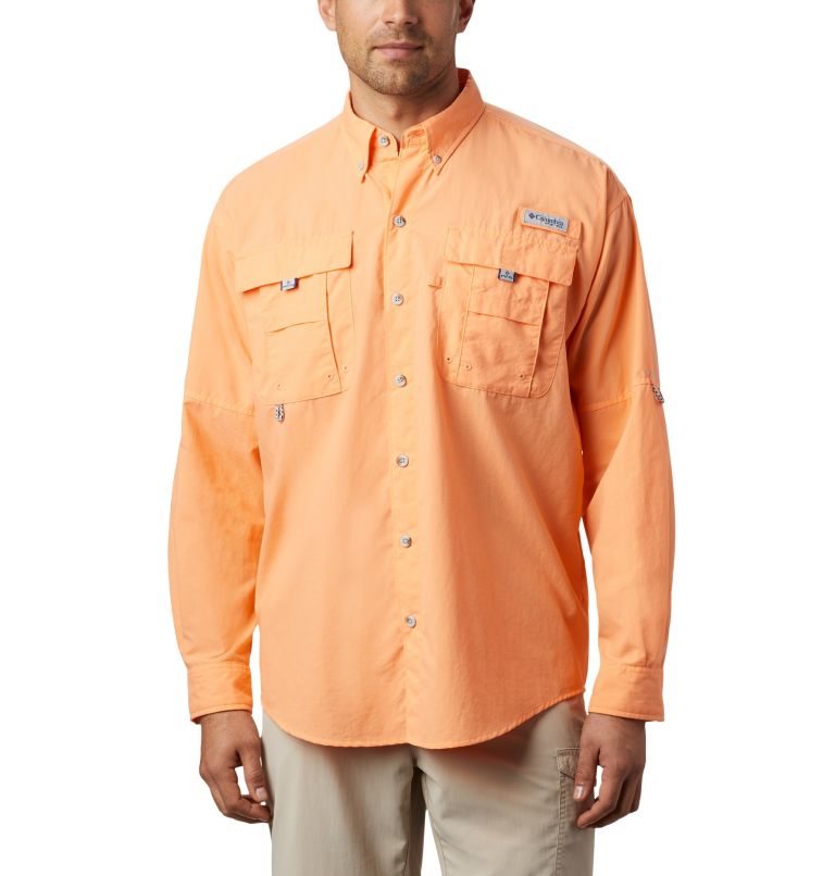 Camasa Columbia PFG Bahama II Long Sleeve Barbati Portocalii | IYM8SZ0A9