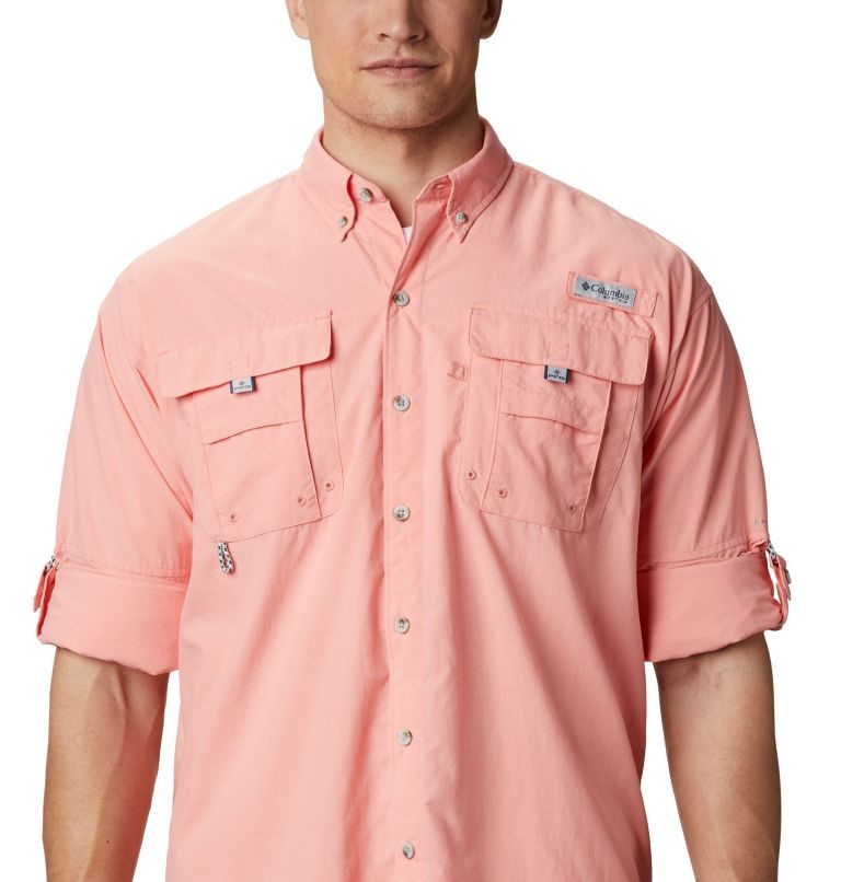 Camasa Columbia PFG Bahama II Long Sleeve Barbati Roz | JS8190MQZ