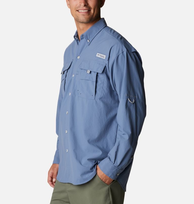 Camasa Columbia PFG Bahama II Long Sleeve Barbati Albastri | KYQ78AZ1M