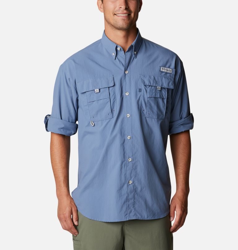 Camasa Columbia PFG Bahama II Long Sleeve Barbati Albastri | KYQ78AZ1M