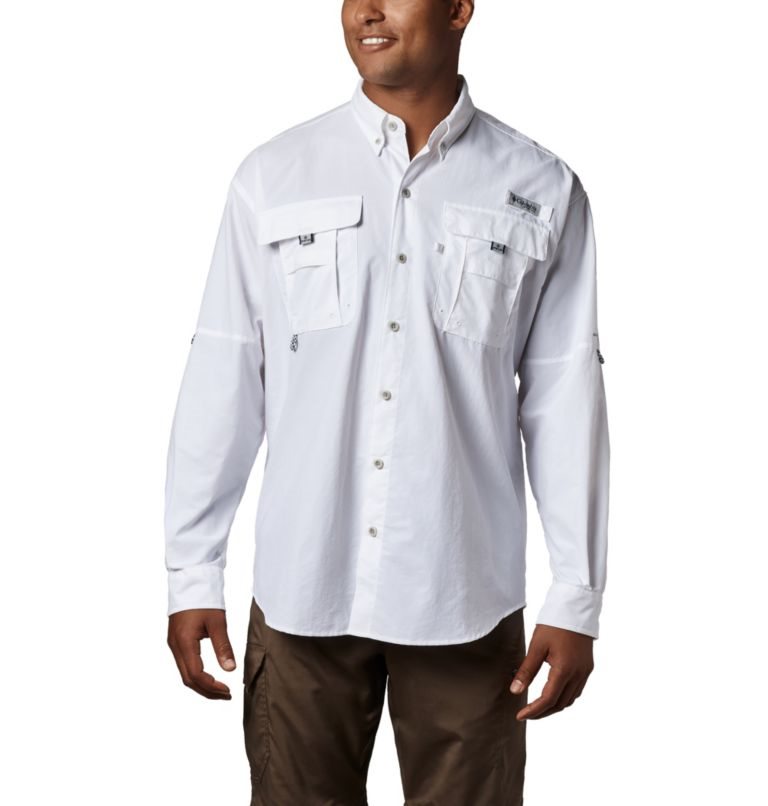 Camasa Columbia PFG Bahama II Long Sleeve Barbati Albi | MPS9Q0ZMA