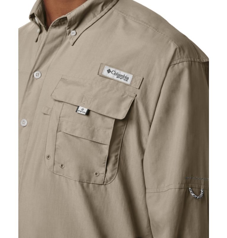 Camasa Columbia PFG Bahama II Long Sleeve Barbati Kaki | URAQS0791