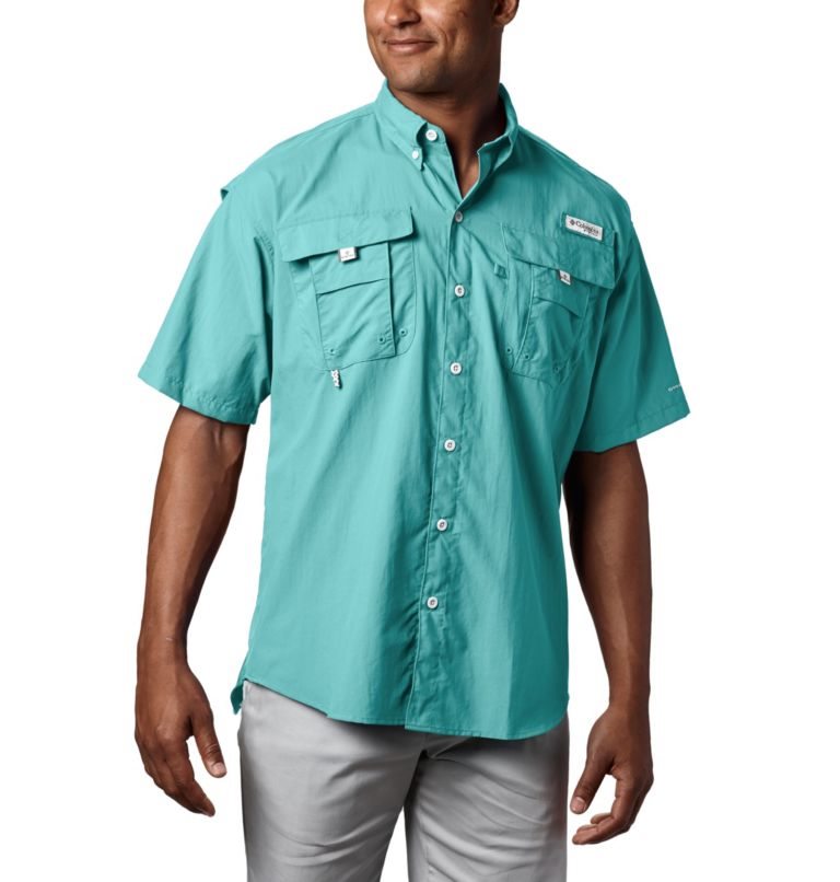 Camasa Columbia PFG Bahama II Scurte Sleeve Barbati Turcoaz | JZ90871AM