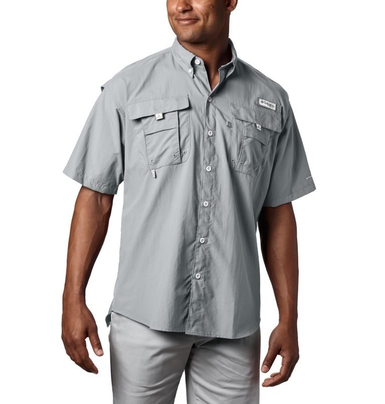 Camasa Columbia PFG Bahama II Scurte Sleeve Barbati Gri Deschis | NU0SA189Z