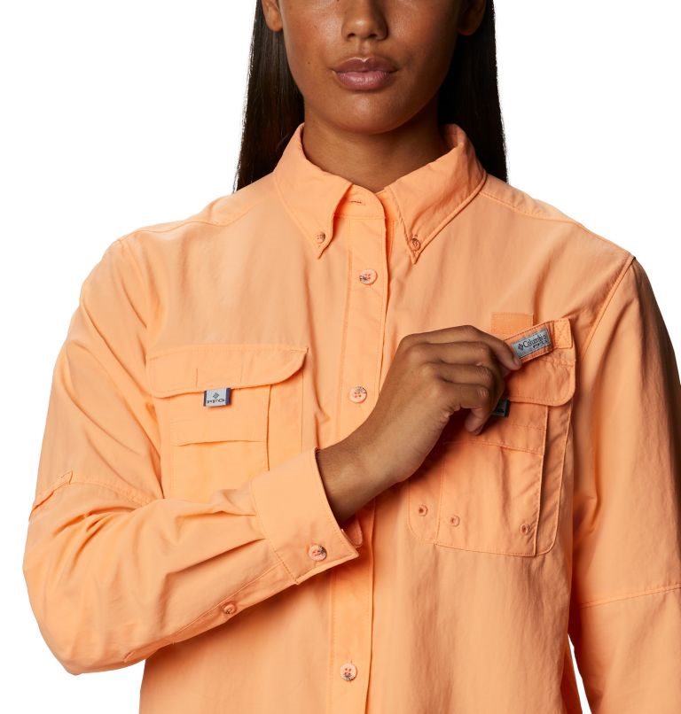 Camasa Columbia PFG Bahama Long Sleeve Dama Portocalii | IZ1QSA8M9