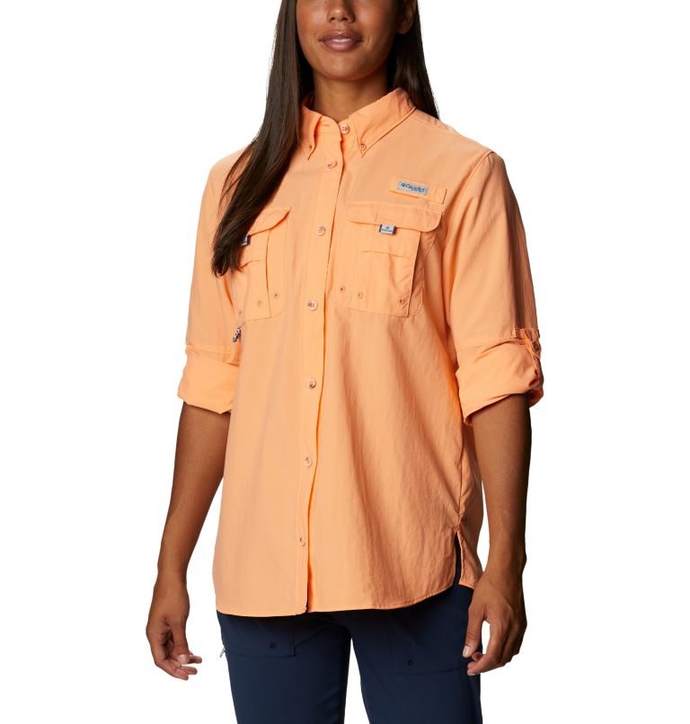 Camasa Columbia PFG Bahama Long Sleeve Dama Portocalii | IZ1QSA8M9