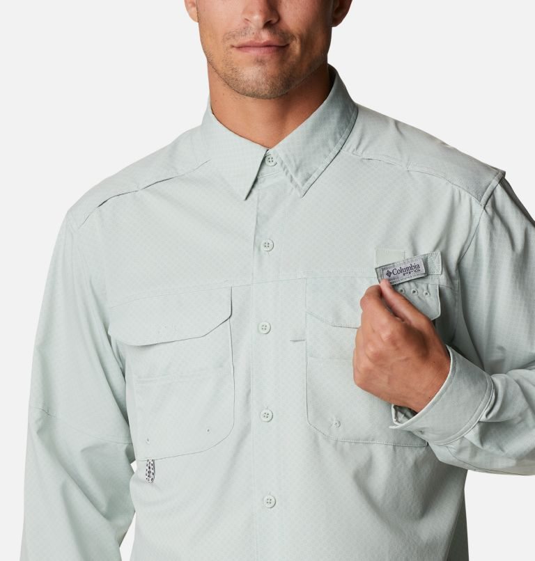 Camasa Columbia PFG Blood and Guts Zero Woven Long Sleeve Barbati Verde Menta | UYM901Z78