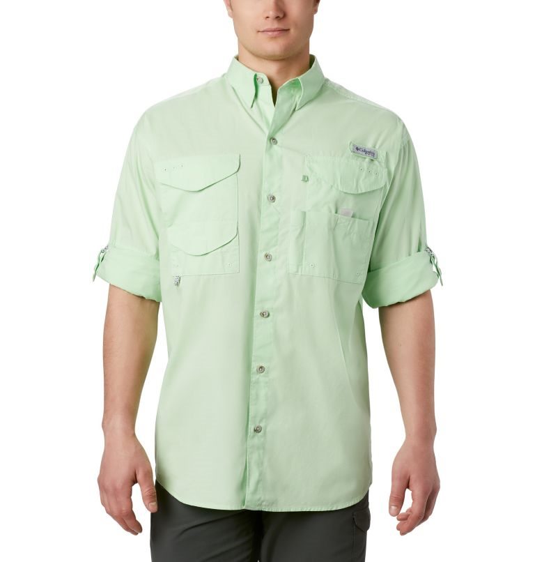 Camasa Columbia PFG Bonehead Long Sleeve Barbati Verde Menta | XCM0S1Q7A