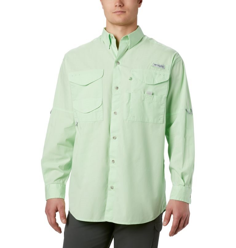 Camasa Columbia PFG Bonehead Long Sleeve Barbati Verde Menta | XCM0S1Q7A