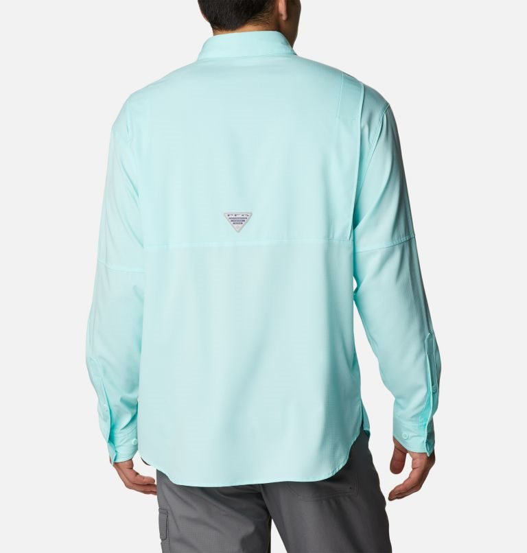 Camasa Columbia PFG Jekyll Island Long Sleeve Barbati Turcoaz | AJ0A87ZQ1