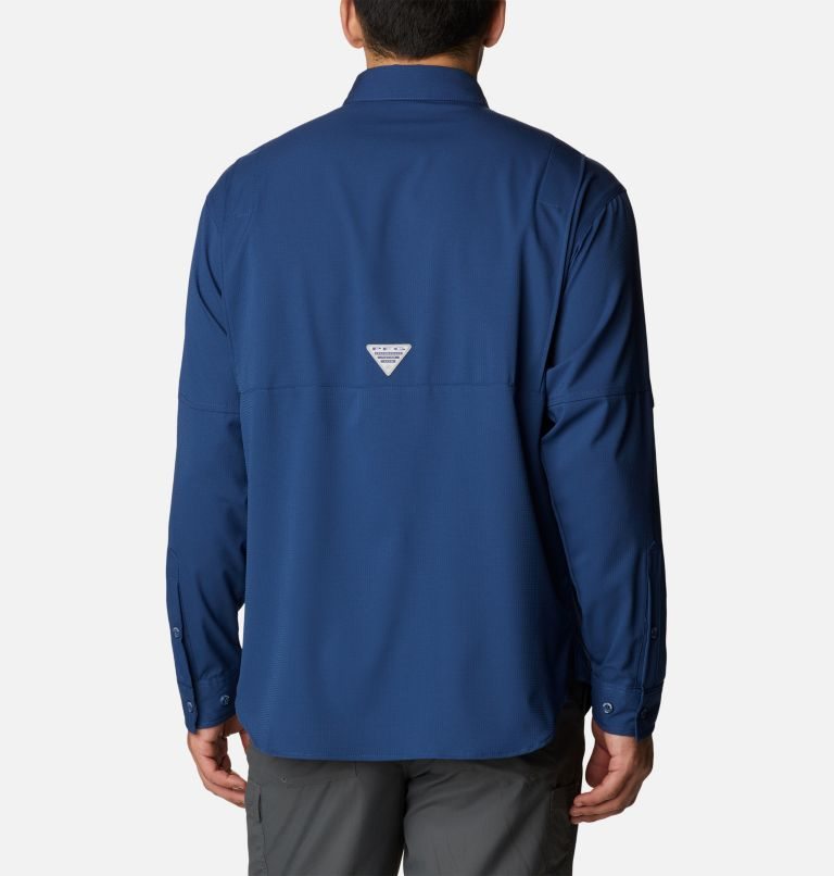 Camasa Columbia PFG Jekyll Island Long Sleeve Barbati Bleumarin | ET0M8ZQ1S