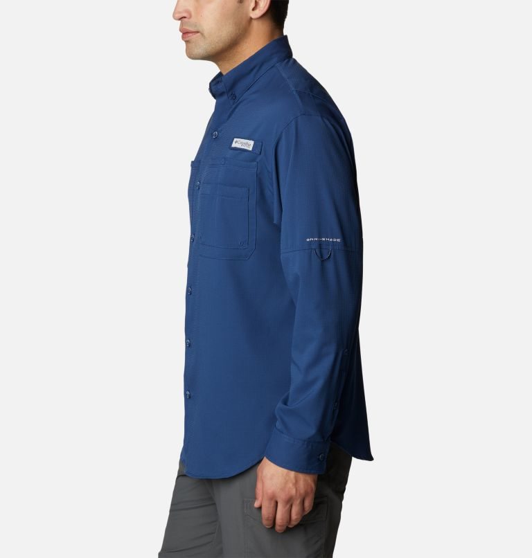 Camasa Columbia PFG Jekyll Island Long Sleeve Barbati Bleumarin | ET0M8ZQ1S