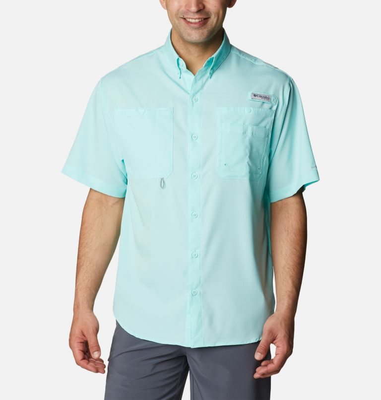 Camasa Columbia PFG Jekyll Island Scurte Sleeve Barbati Turcoaz | LJ87S1AZM