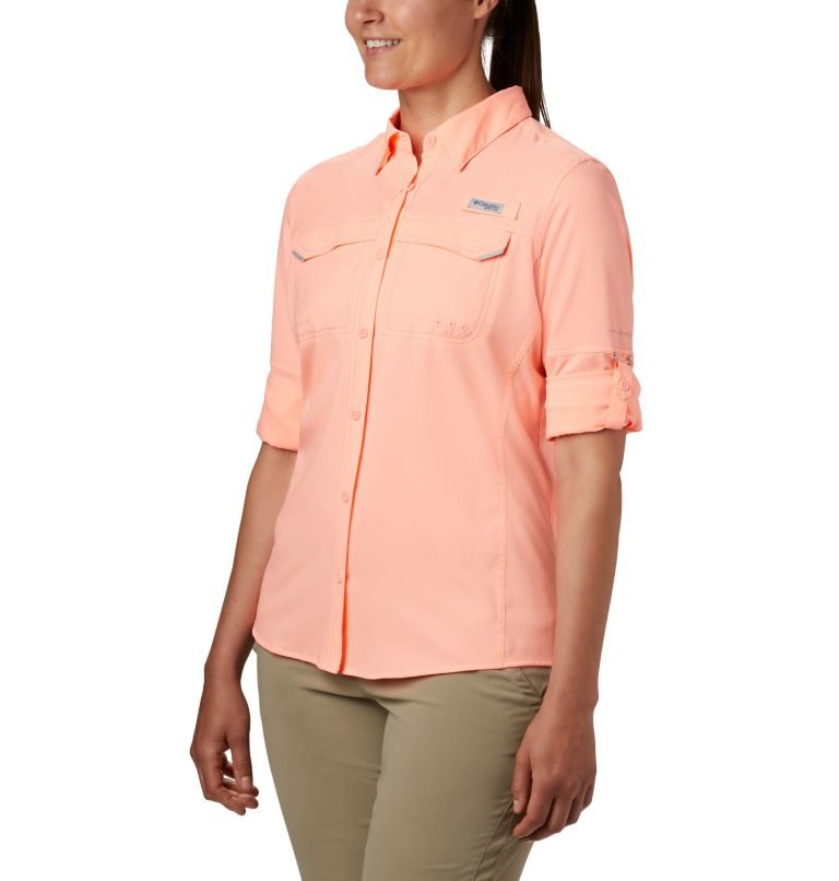 Camasa Columbia PFG Lo Drag Long Sleeve Dama Roz | JR9ASM0Q7