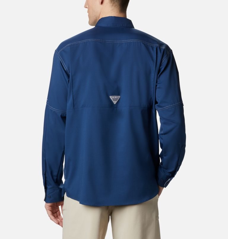 Camasa Columbia PFG Low Drag Offshore Long Sleeve Barbati Bleumarin | KR9Q81AZS