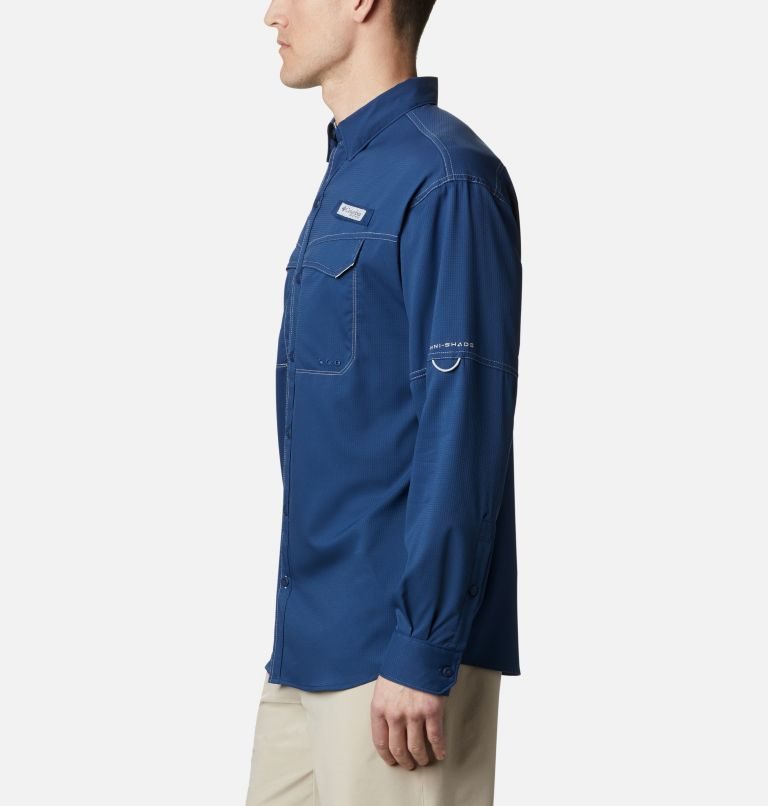 Camasa Columbia PFG Low Drag Offshore Long Sleeve Barbati Bleumarin | KR9Q81AZS