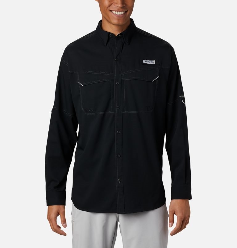 Camasa Columbia PFG Low Drag Offshore Long Sleeve Barbati Negrii | ZLQ8Z0MS7