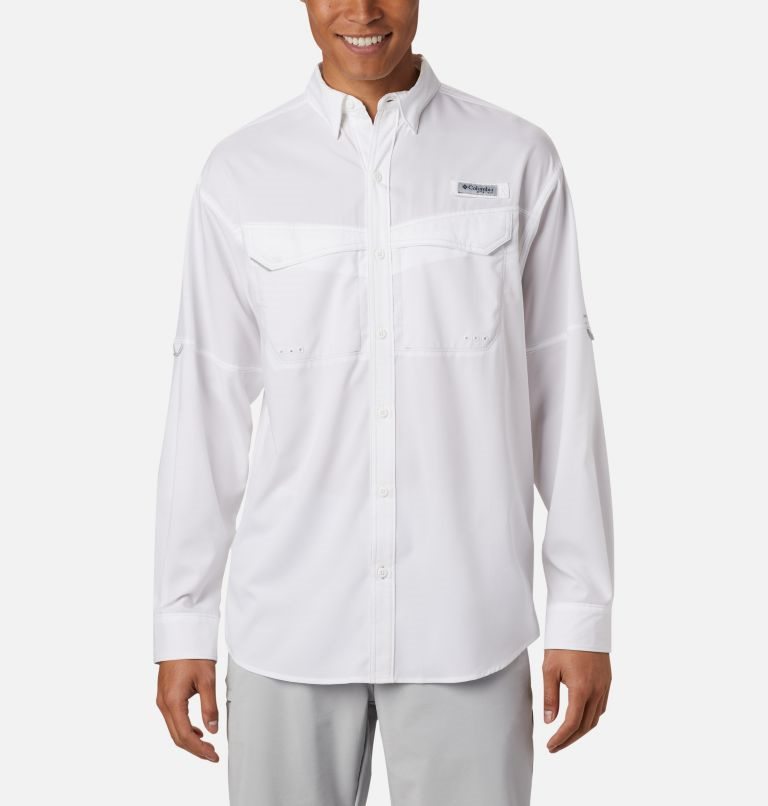 Camasa Columbia PFG Low Drag Offshore Long Sleeve Barbati Albi | ZP17AZ89S