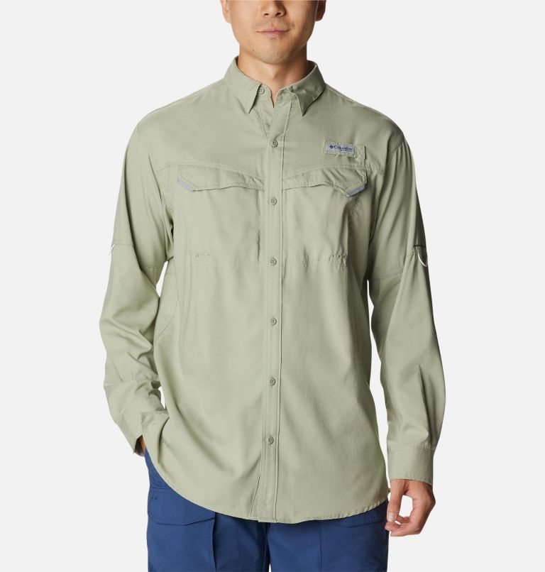 Camasa Columbia PFG Low Drag Offshore Long Sleeve Barbati Masline Verzi | ZQ7081MAQ