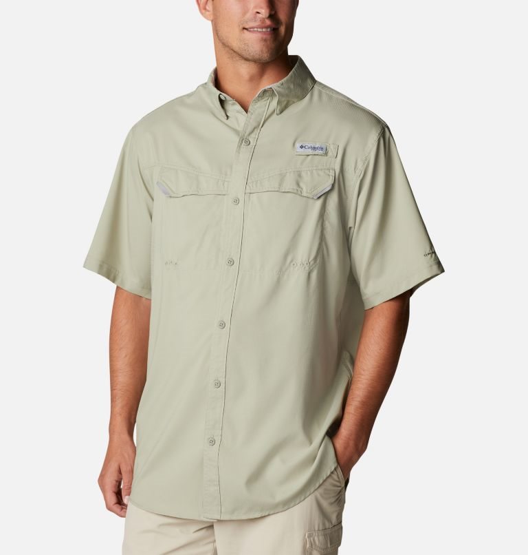 Camasa Columbia PFG Low Drag Offshore Scurte Sleeve Barbati Masline Verzi | PJ7M1QS0Z