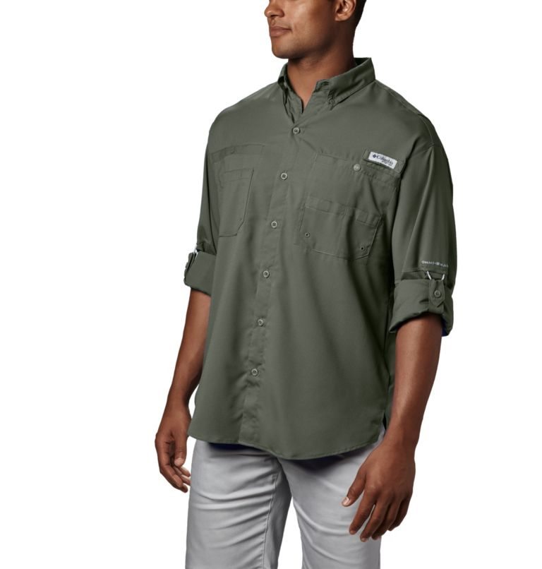 Camasa Columbia PFG Tamiami II Long Sleeve Barbati Gri Inchis | AB9780M1S