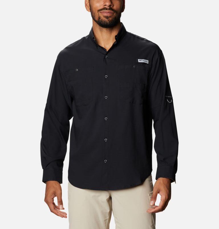 Camasa Columbia PFG Tamiami II Long Sleeve Barbati Negrii | EQ7Z8AS09