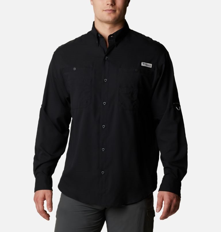 Camasa Columbia PFG Tamiami II Long Sleeve Barbati Negrii | GNA0Q8SMZ