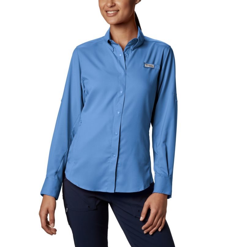 Camasa Columbia PFG Tamiami II Long Sleeve Dama Albastri | GNZ0A7S98