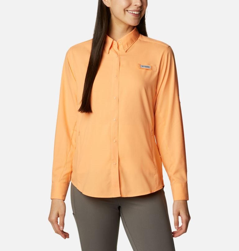 Camasa Columbia PFG Tamiami II Long Sleeve Dama Portocalii | THS79A801