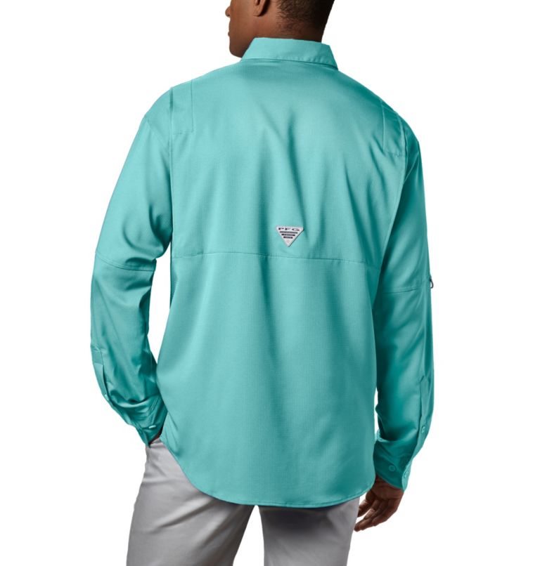 Camasa Columbia PFG Tamiami II Long Sleeve Barbati Turcoaz | UQM9S180A